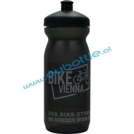 EU Bottle BigMouth 600ml clear-black - Bike Vienna