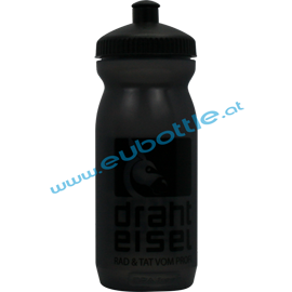 EU Bottle BigMouth 600ml Clear-black - Drahteisel