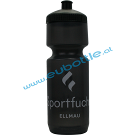 EU Bottle BigMouth 750ml Clear-black - Sportfuchs