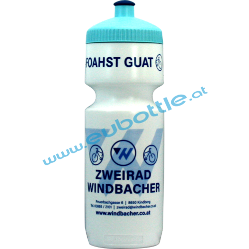 EU Bottle BigMouth 750ml white - Windbacher