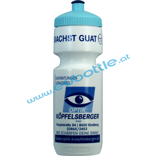 EU Bottle BigMouth 750ml white - Optik Köpfelsberger