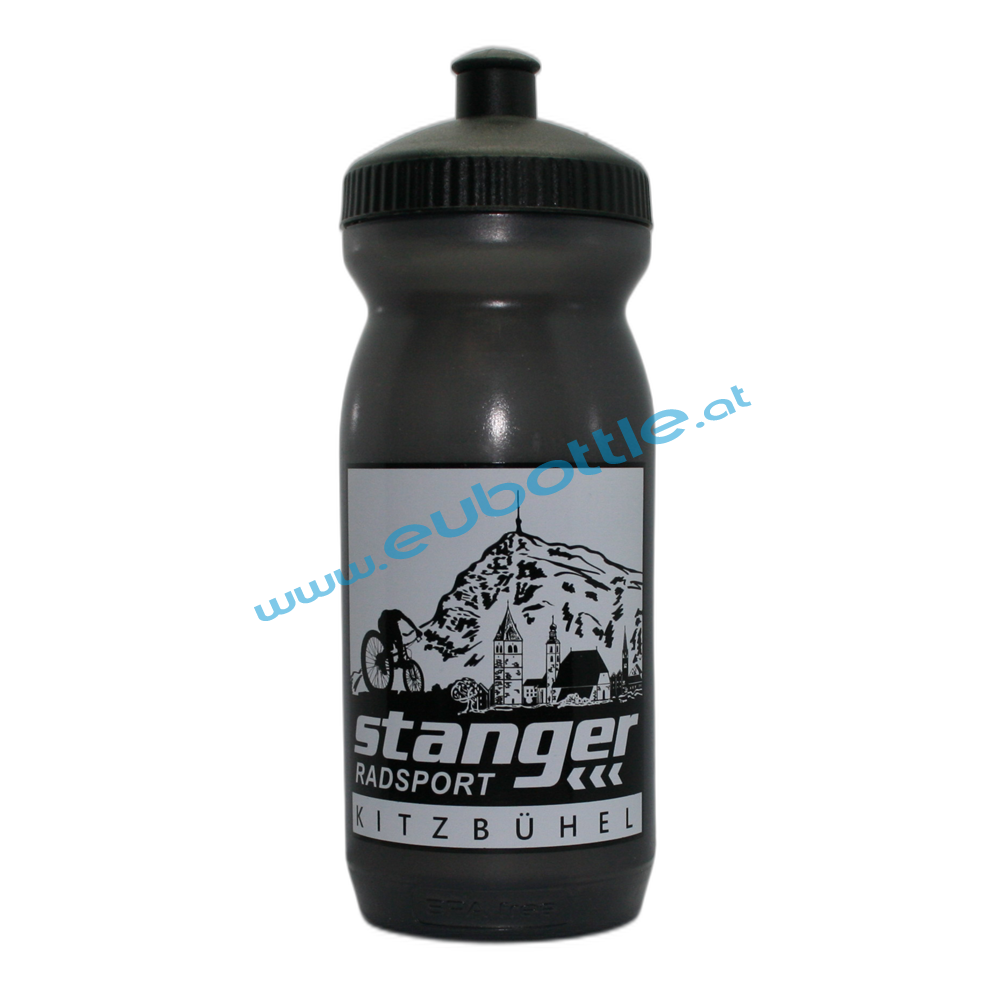 EU Bottle BigMouth 600ml clear-grey - Stanger Radsport Kitzbühel