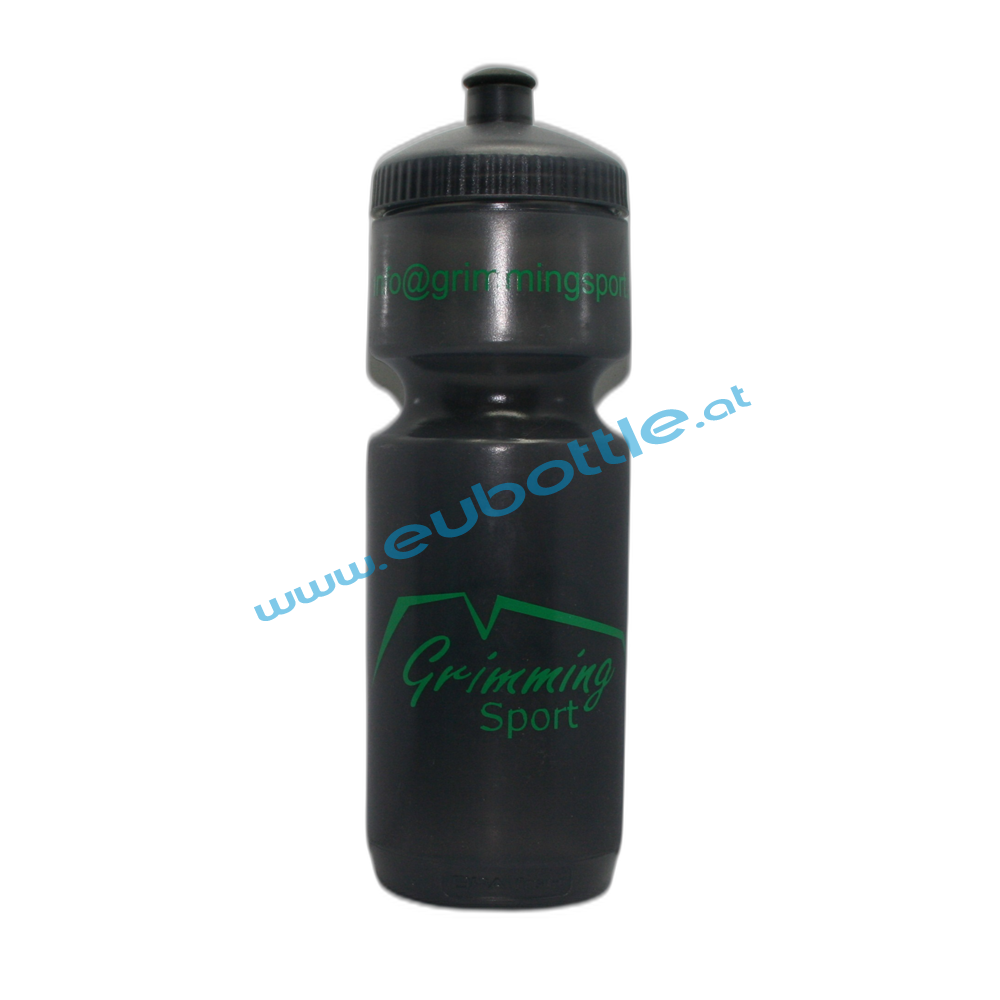 EU Bottle BigMouth 750ml clear-black - Grimming Sport