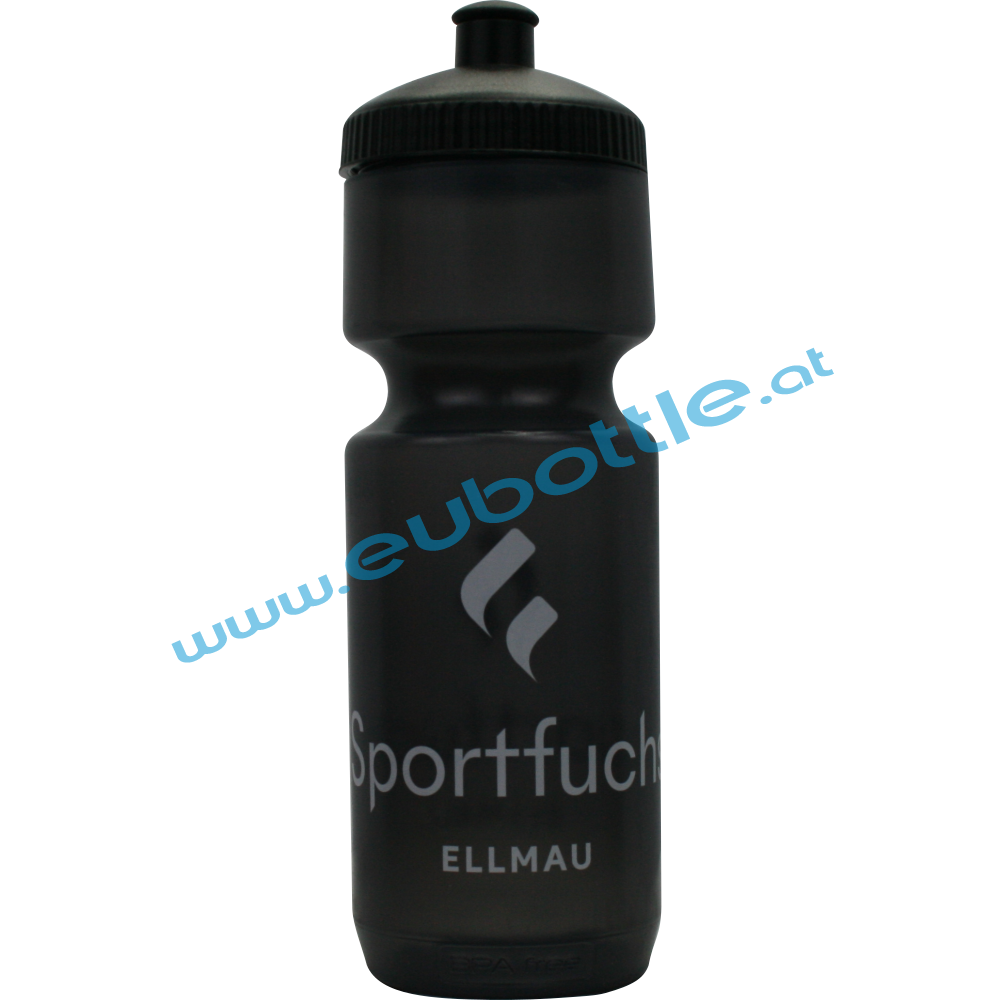 EU Bottle BigMouth 750ml clear-black - Sportfuchs