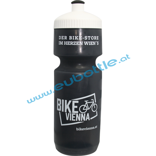 EU Bottle BigMouth 750ml clear-black - Bike Vienna