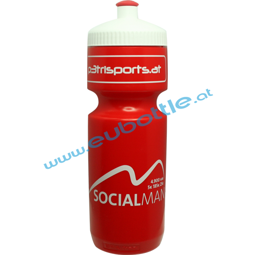 EU Bottle BigMouth 750ml red - P3 Trisports