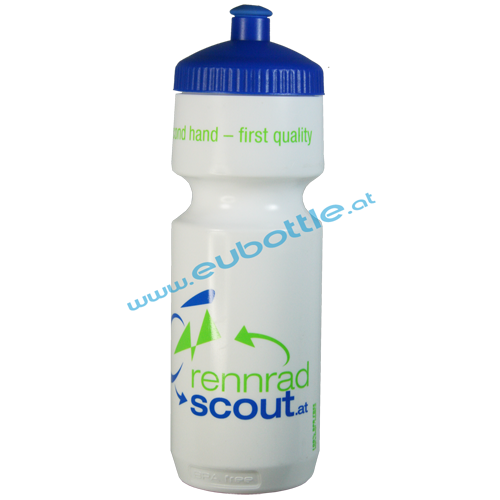 EU Bottle BigMouth 750ml white - Rennrad Scout